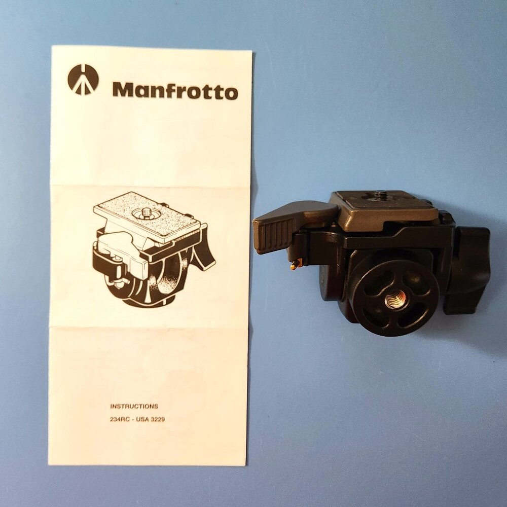 Manfrotto 234RC Swivel Tilt Monopod Head with Quick Release Camera Plate